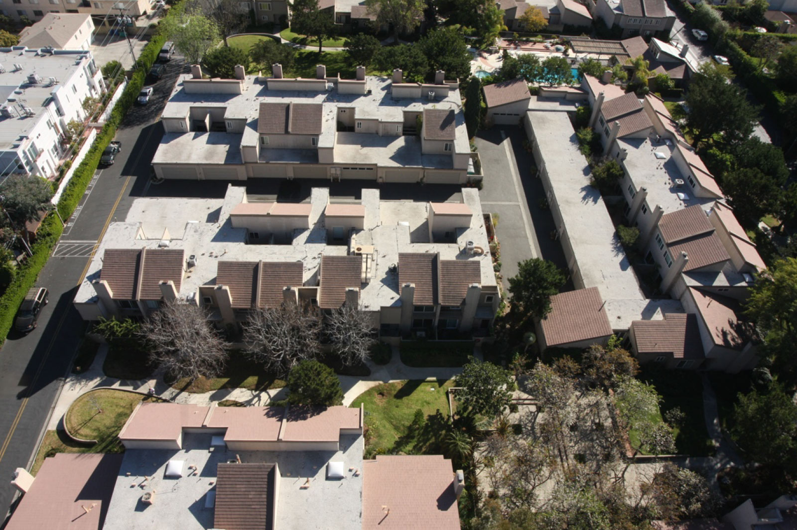 aerial view of HOA Roofing